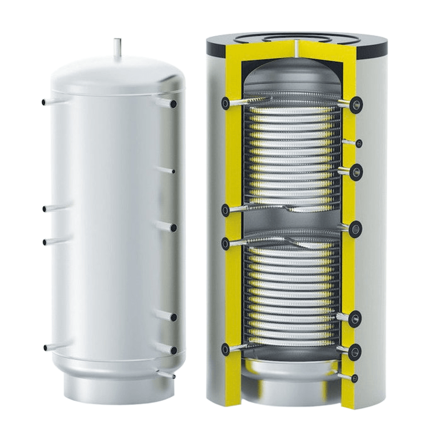 Буферная емкость S-Tank HFWT DUO - 750 с теплоизоляцией и двумя теплообменниками