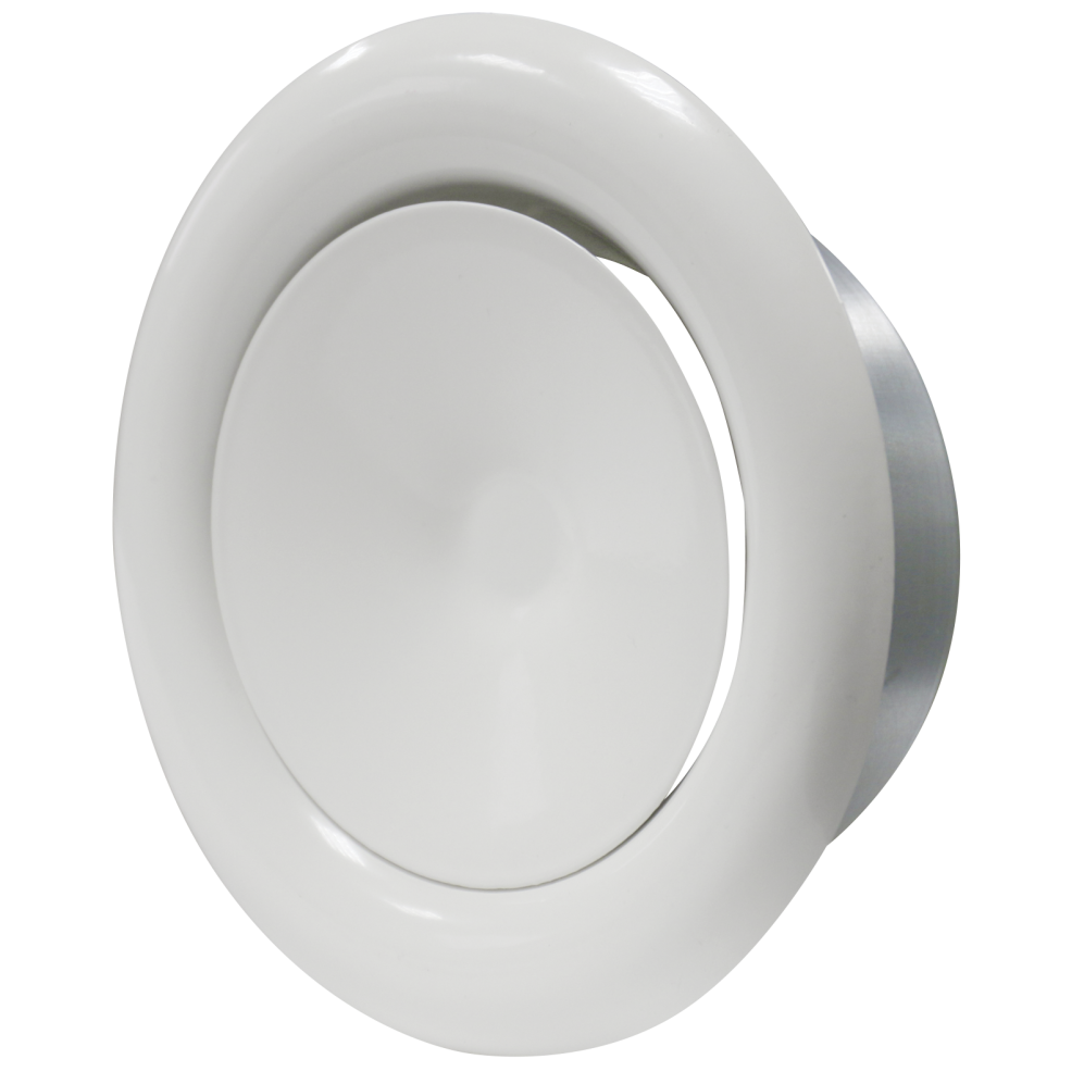 10DUM / Анемостат приточно-вытяжной с фланцем 100мм металлический, ЭРА