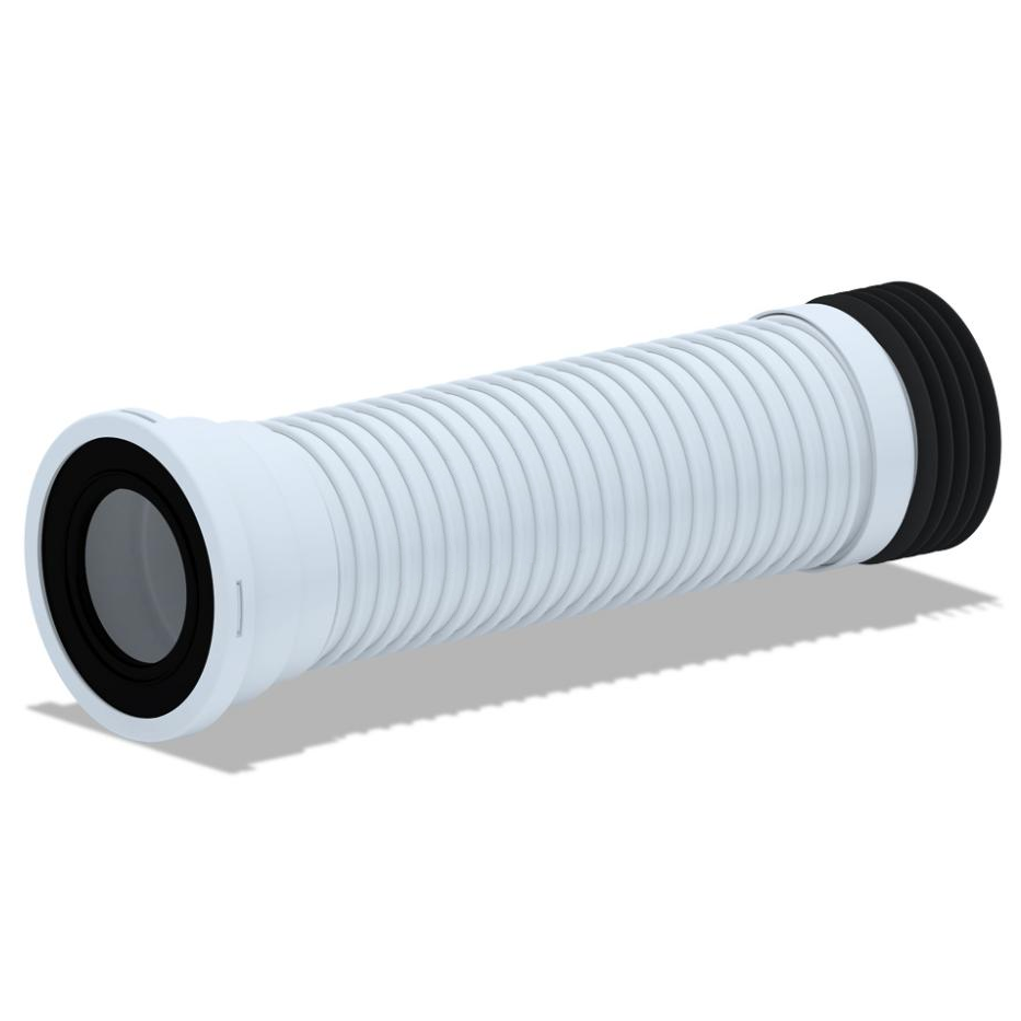 К518 / Удлинитель гибкий для унитаза 180-440мм (обратного сжатия)