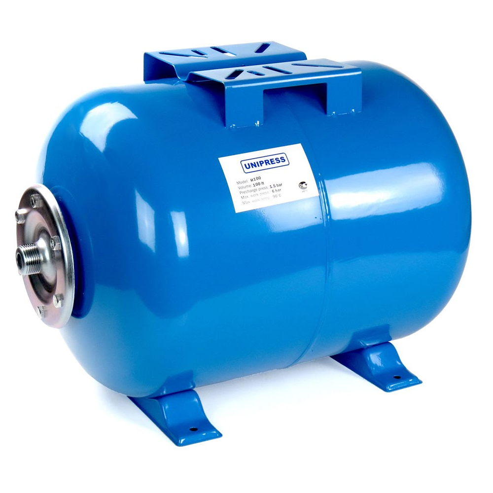 Бак-гидроаккумулятор 80л горизонтальный INOX, UNIPUMP