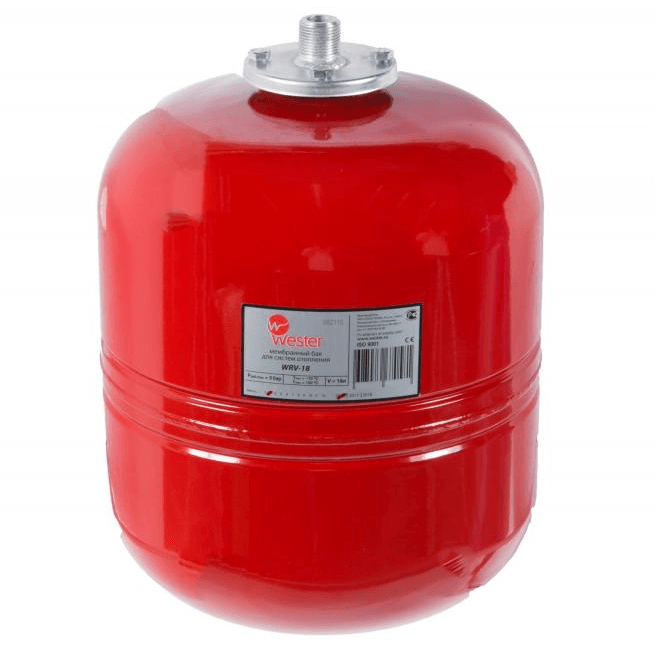 Мембранный бак для отопления Wester WRV 18 л