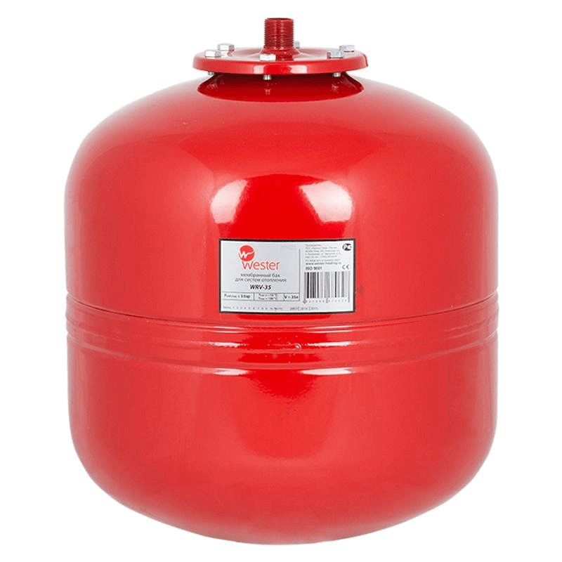 Мембранный бак для отопления Wester WRV 35 л