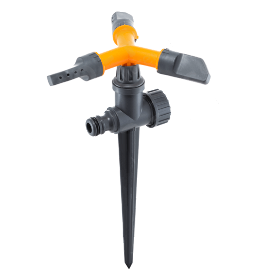 GOLD LINE / Ороситель вращающийся, 3-х рожковый на колышке, Bradas GL8105В