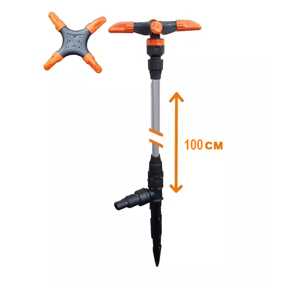 Ороситель удлиненный 4-х рожковый 1/2-3/4 (100см), ЖУК