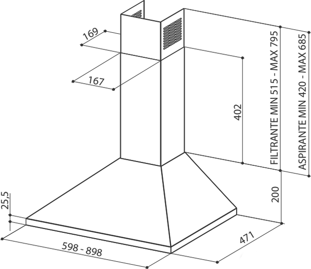 габариты faber VALUE SL 3 X A60