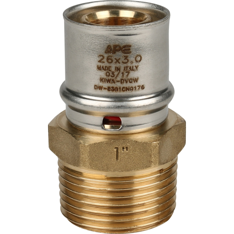 Муфта переходная APE с наружной резьбой 1x26 (пресс-фитинги)