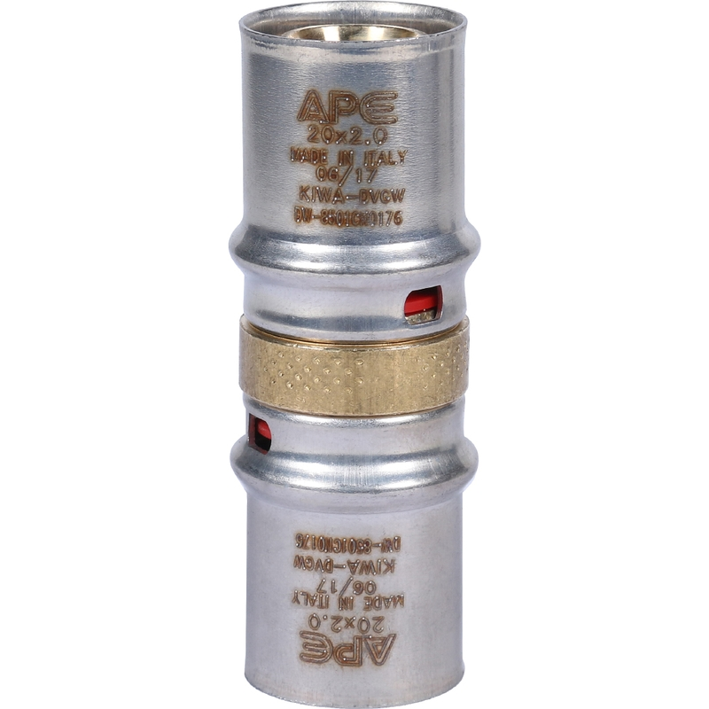 Муфта прямая APE 20x20 (пресс-фитинг)