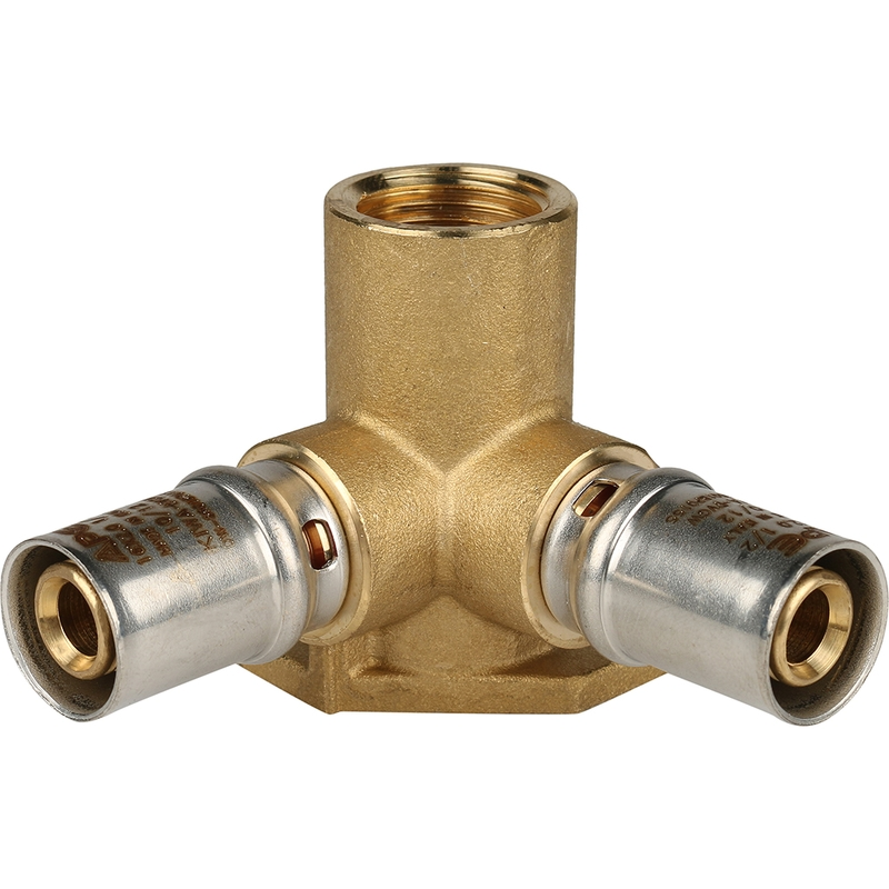 Тройник настенный с креплением APE 16*16*1/2