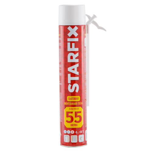 Пена монтажная бытовая STARFIX Foam 55 (750мл)