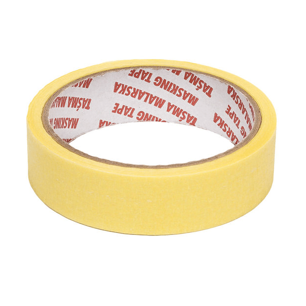Лента малярная 25 мм х 33 м, желтая