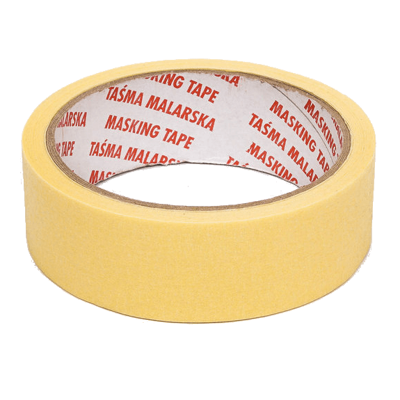 Лента малярная 30 мм х 33 м, желтая