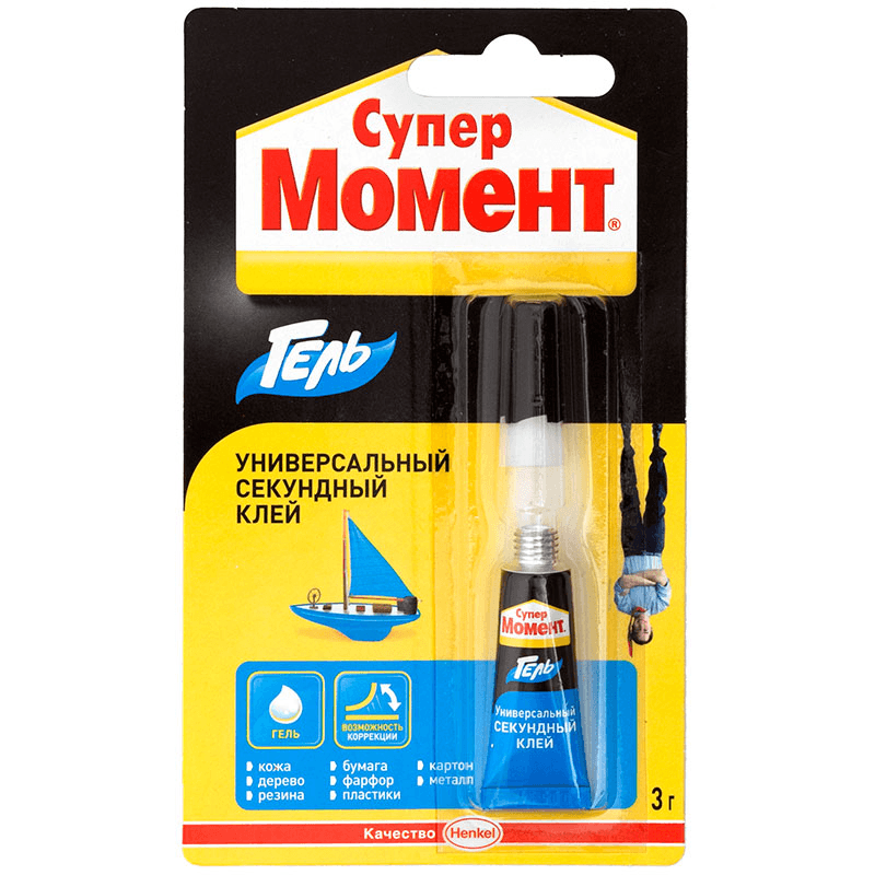 Клей-гель секундный 3г МОМЕНТ
