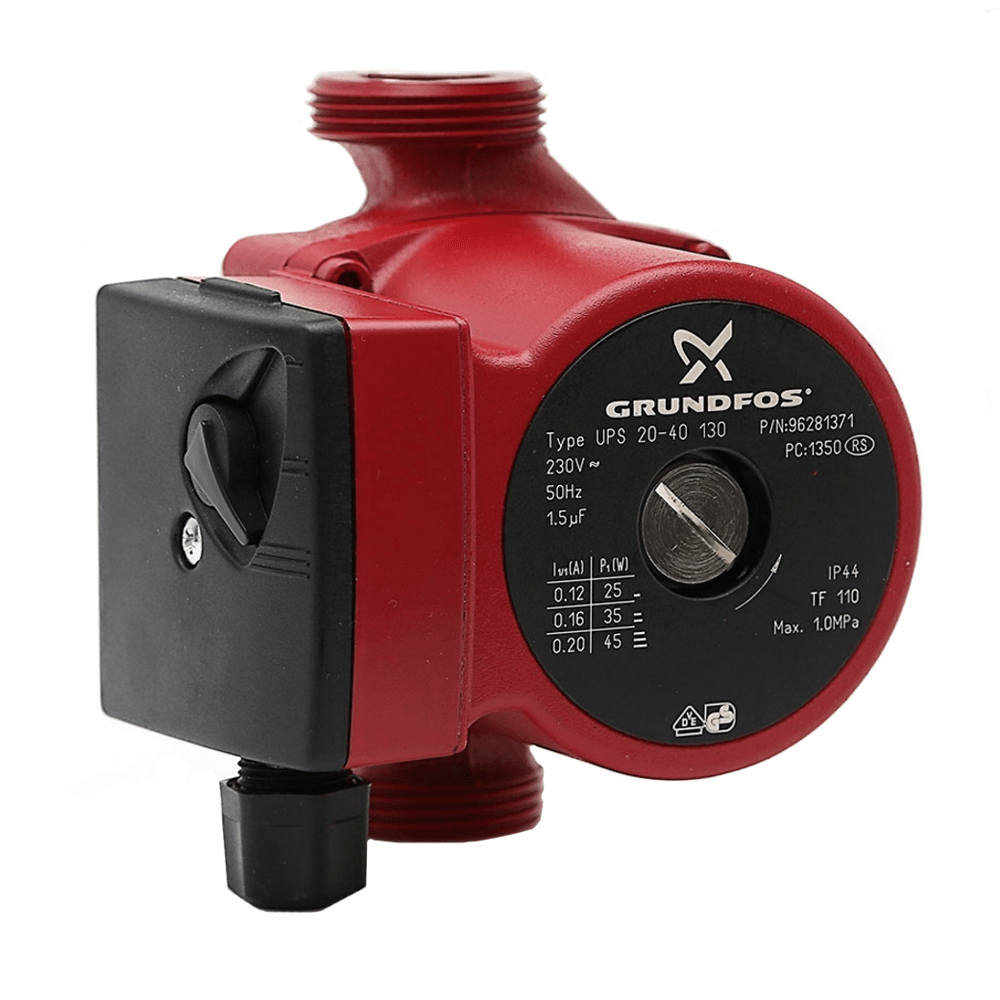 Насос циркуляционный Grundfos UPS 20-40 130 с уменьшенной монтажной длинной (130мм)