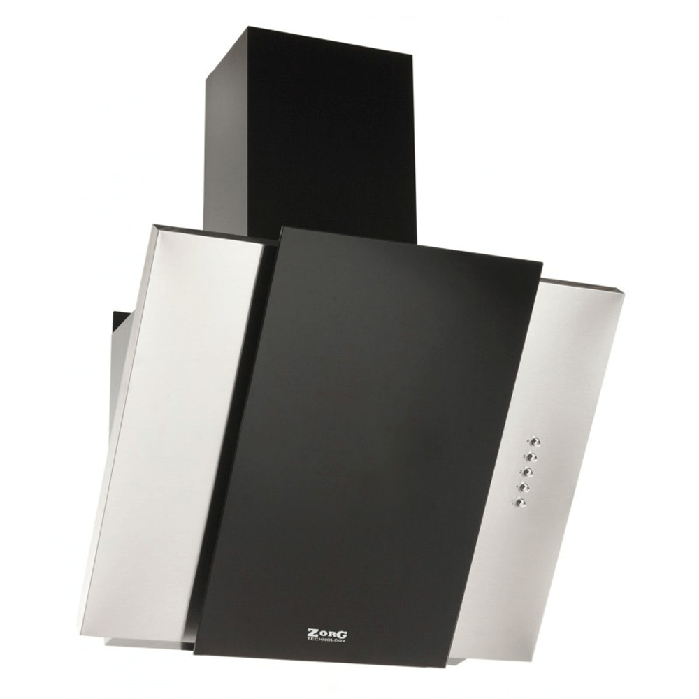 Вытяжка наклонная  ZorG technology VESTA 750 (60 см) нержавейка + черное стекло