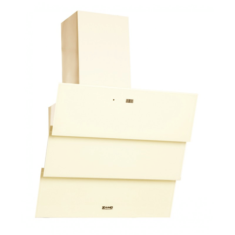 Вытяжка наклонная ZorG technology Troy 1000 (90 см) бежевый + бежевое стекло