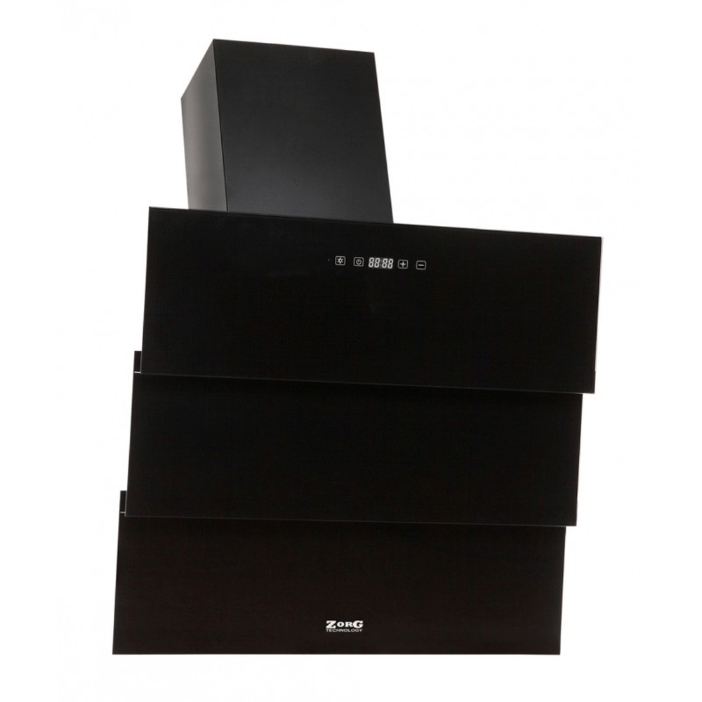Вытяжка наклонная ZorG technology Troy 1000 (90 см) черный + черное стекло