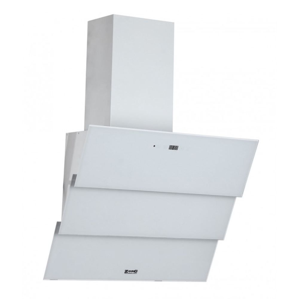Вытяжка наклонная ZorG technology Troy 750 (60 см) белый + белое стекло