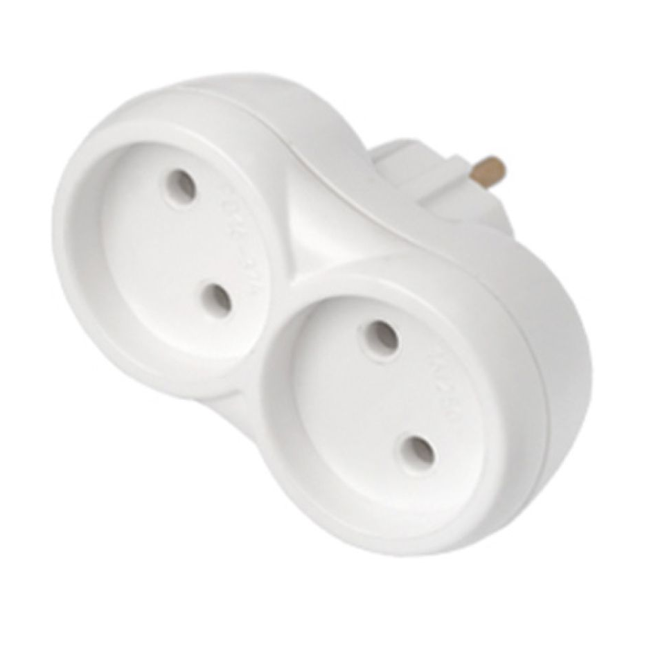 РВ16-374 / Разветвитель 2-местный (б/з, 16А, 250В), BYLECTRICA