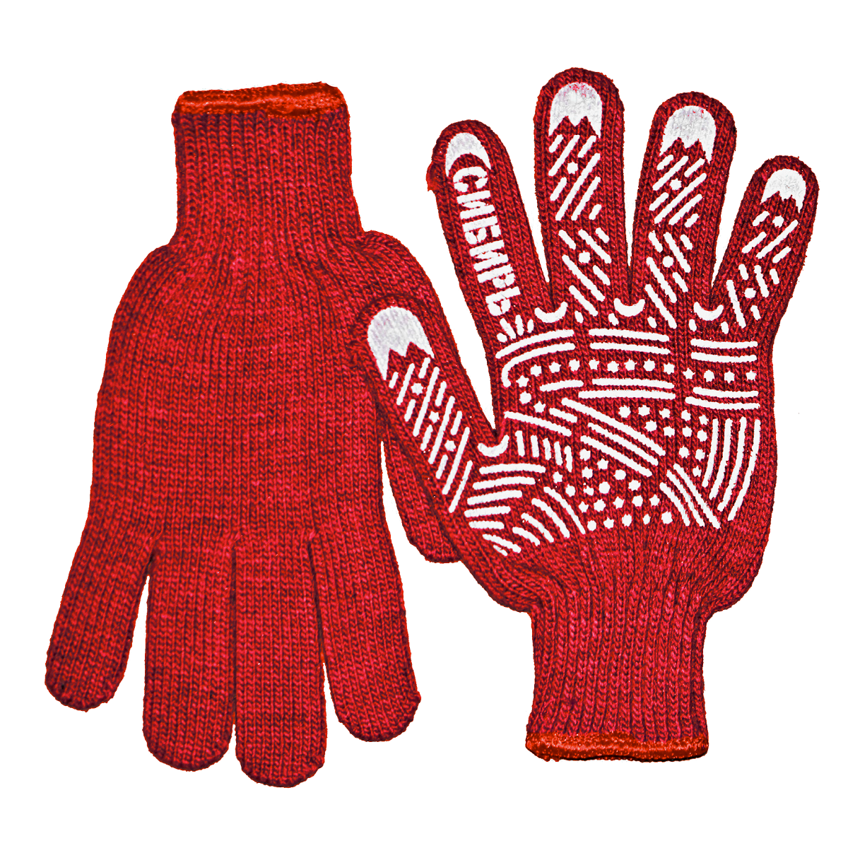 Перчатки акриловые с ПВХ 