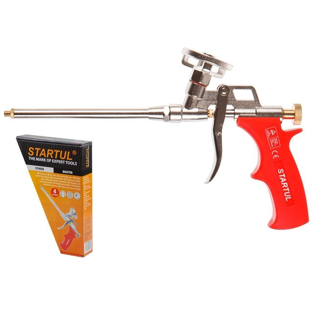 ST4056 / Пистолет для монтажной пены STARTUL MASTER (в комплекте 4 насадки)