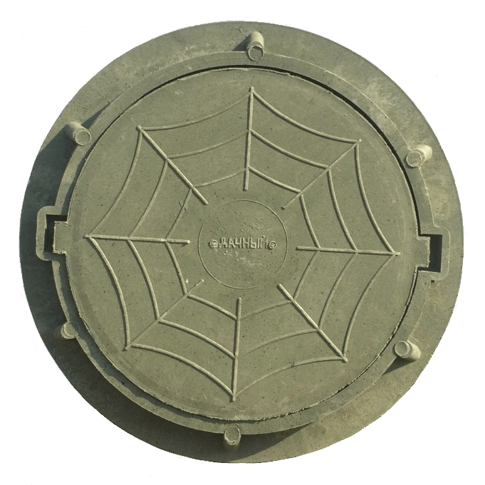 Люк канализационный 1,5т зеленый круглый