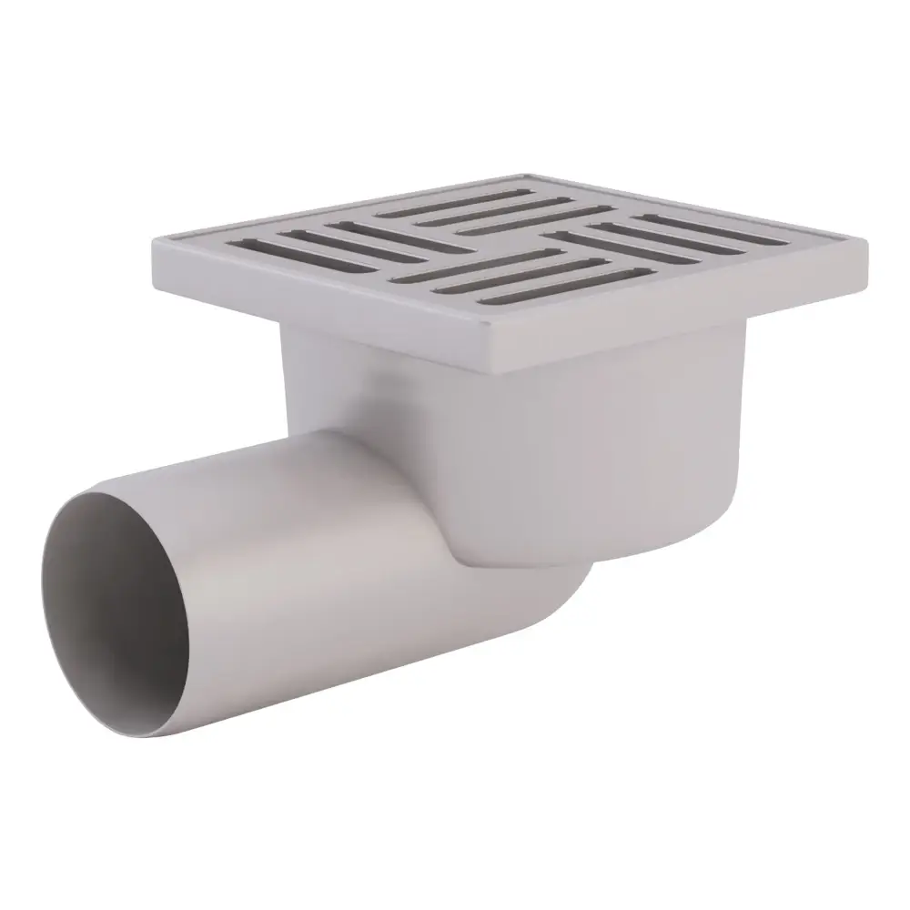 ТА5102 / Трап горизонтальный d.50, реш.10х10мм нерж., Ани Пласт