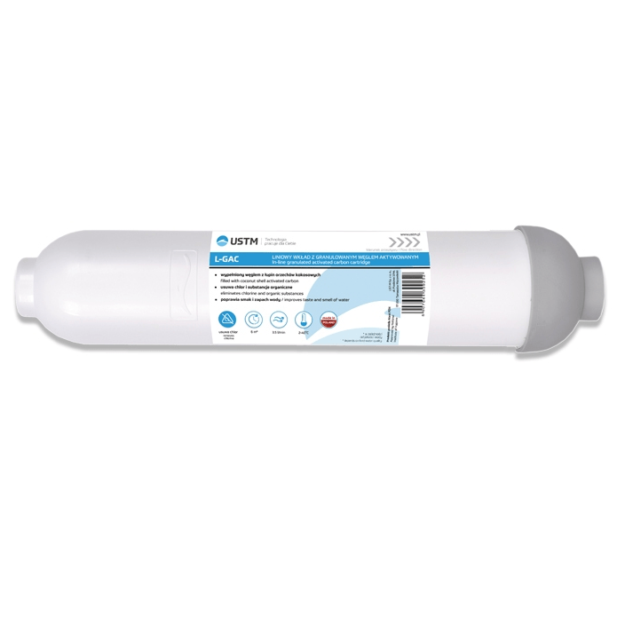 Картридж линейный c гранулированным активированным углем L-GAC-Q, USTM