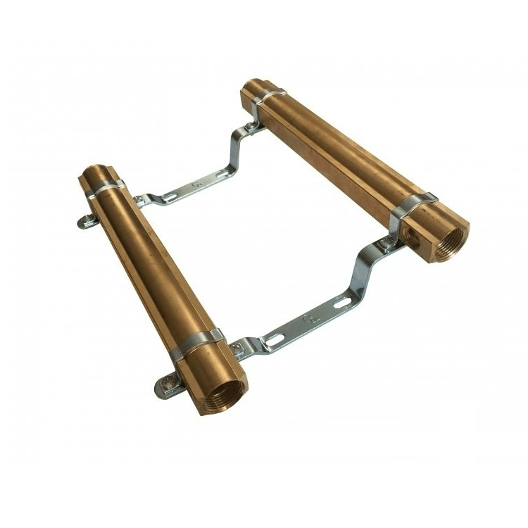 Коллектор в комплекте с креплениями и заглушками 7 выходов в сборе