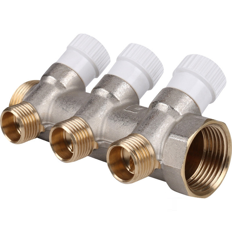 Коллектор резьбовой с вентилями FM 3/4