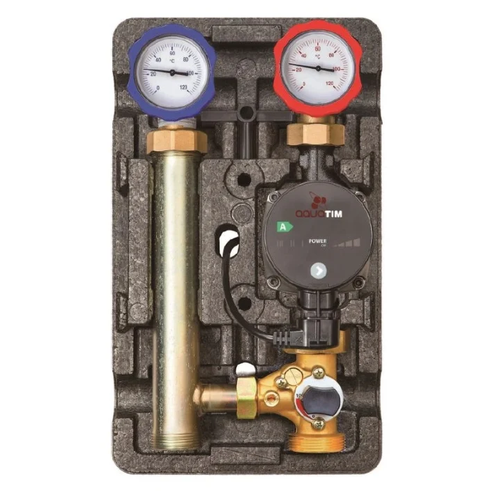 NG-MK-0101  / Насосная группа быстрого монтажа с трехходовым смесительным клапаном, TIM