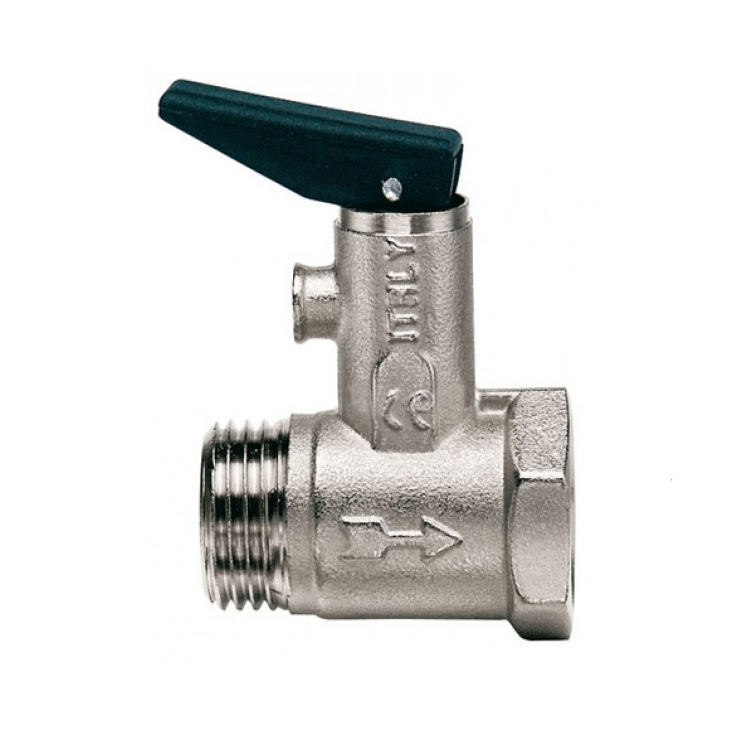 Клапан обратный (предохранительный) для водонагревателя с ручкой сброса 1/2