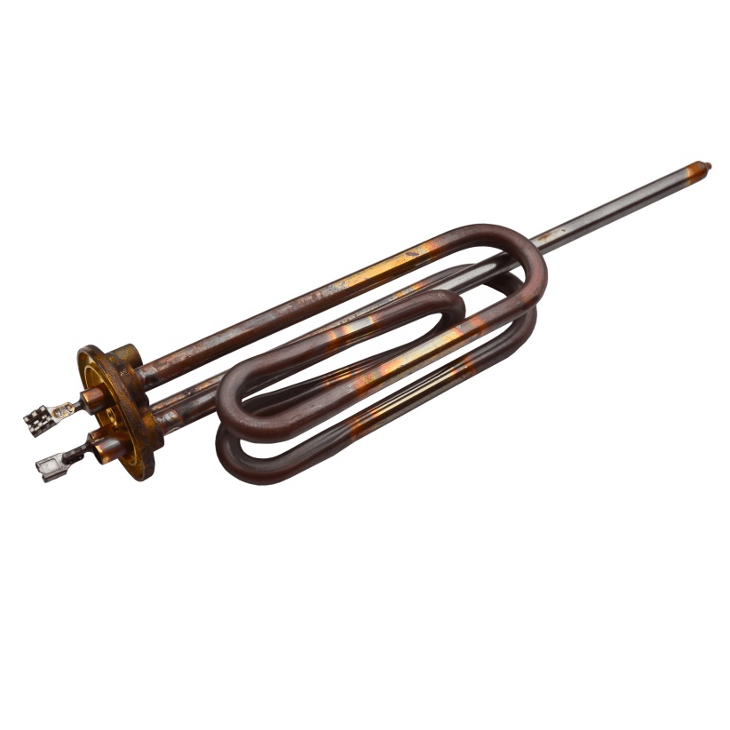 ТЭН 3,0 кВт под овальный фланец медный изогнутый тип RCA (длинные контакты)