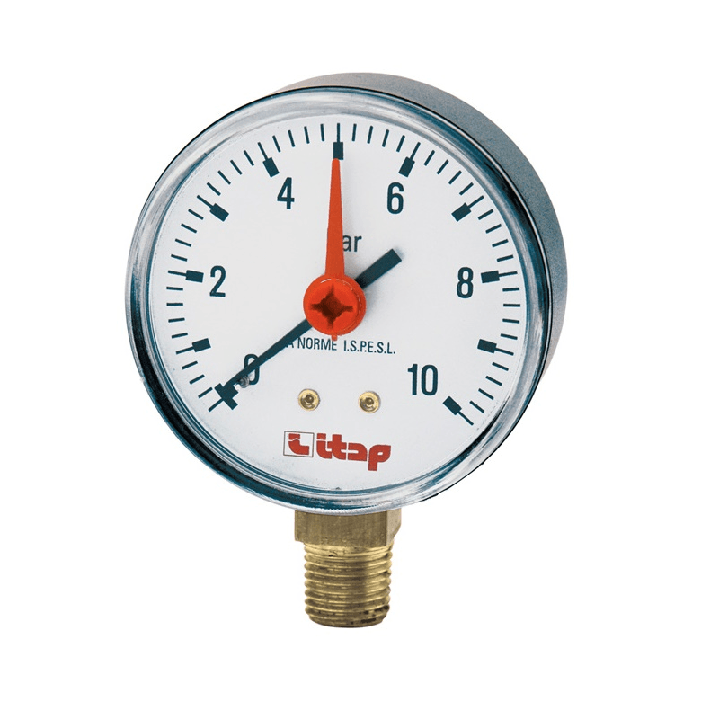 Манометр боковое подключение (радиальный) ITAP арт. 482 1/4