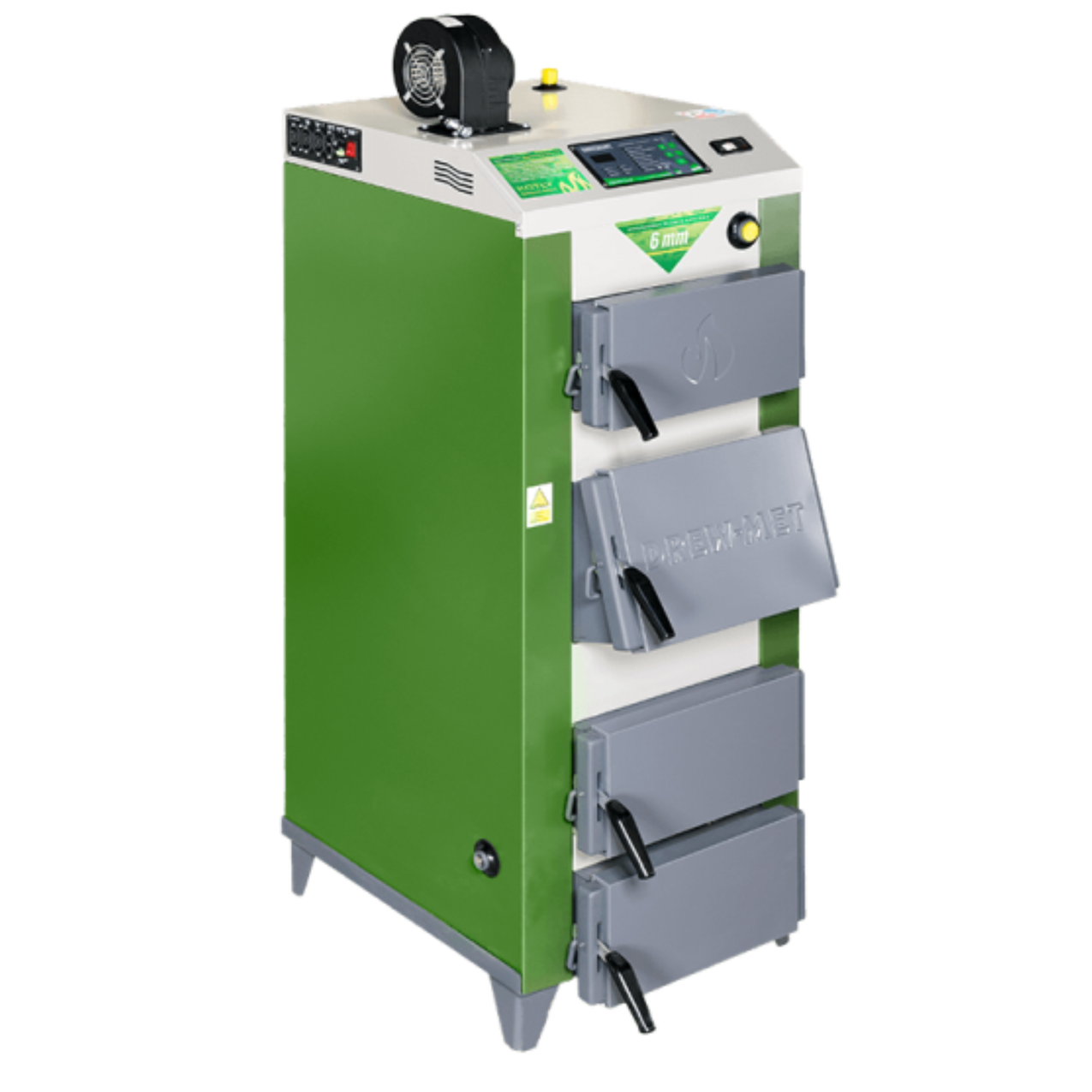 Твёрдотопливный котёл длительного горения DREW-MET MJ-1 NM 28 с автоматикой (управление насосом ЦО + насосом ГВС)