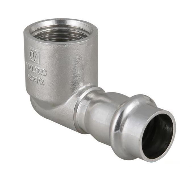 VTi.952.I.002805 / Угольник 90° с вн.р. нерж. сталь 28х3/4