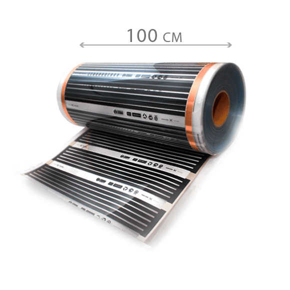Термопленка RexVa 220Вт / 1м2, ширина 100 см (Цена за 1 м. погонный)