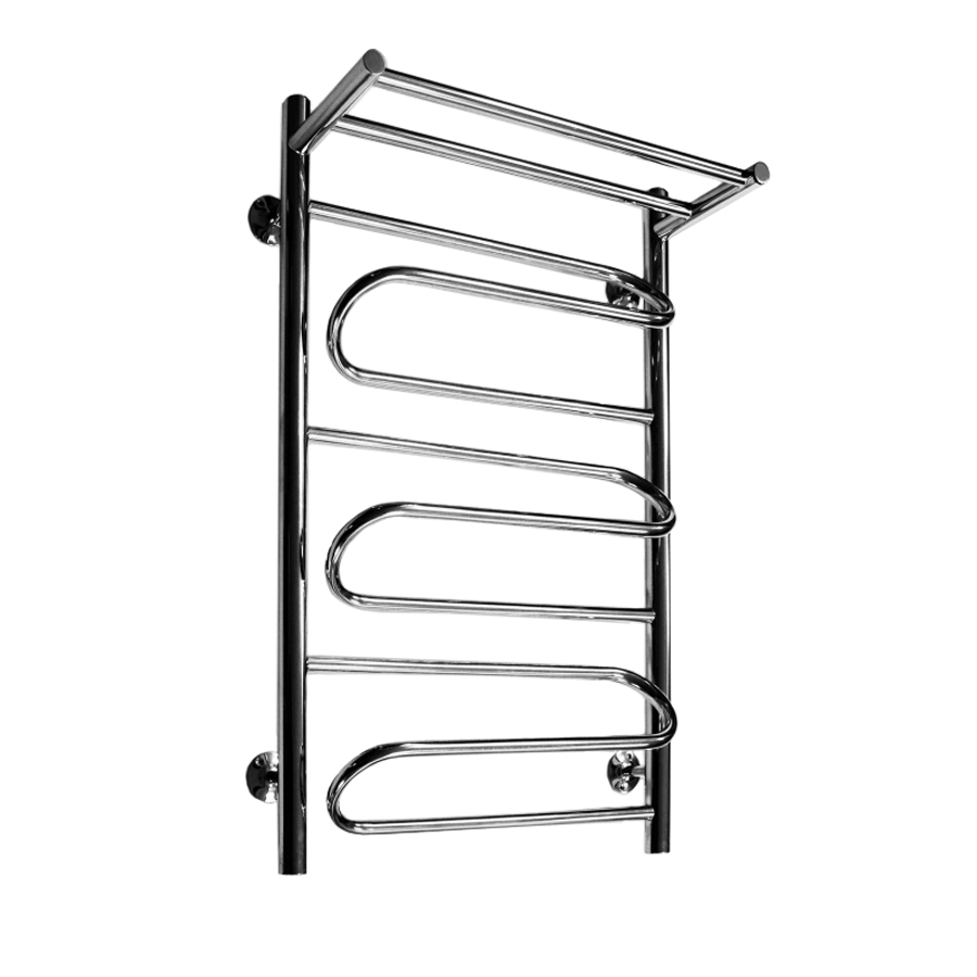 Полотенцесушитель ROSTELA Танго 3+ с полкой (бок. подв. 1