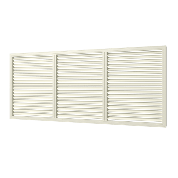 Решетка радиаторная ПВХ 600 х 1500 (слоновая кость)