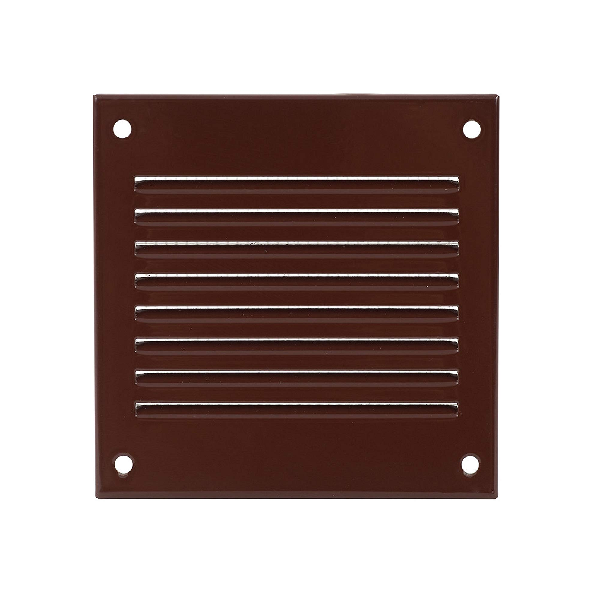 Решетка металлическая (стальная) 100х100мм, коричневый, Europlast MR1010B