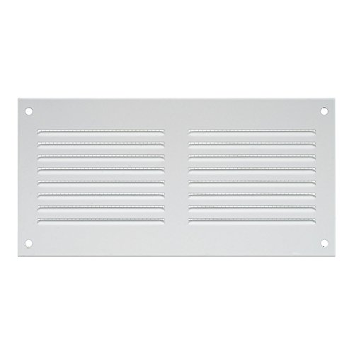 Решетка металлическая (стальная) 200х100мм, белый, Europlast MR2010