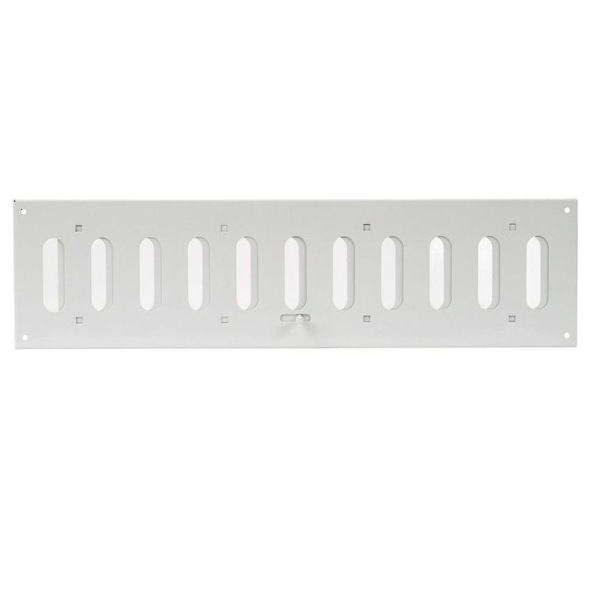 MR4010R / Стальная решетка 400х100мм, регулируемая (белая), Europlast