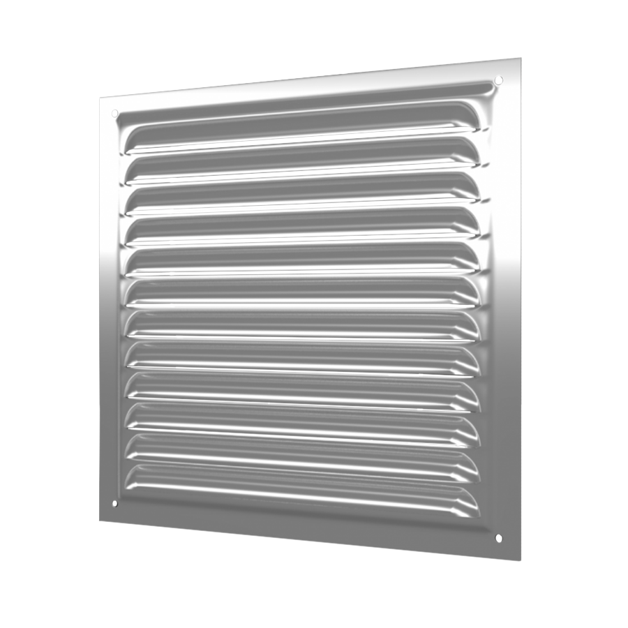 2525МЦ / Стальная оцинкованная решетка 250х250мм (серебро), ЭРА