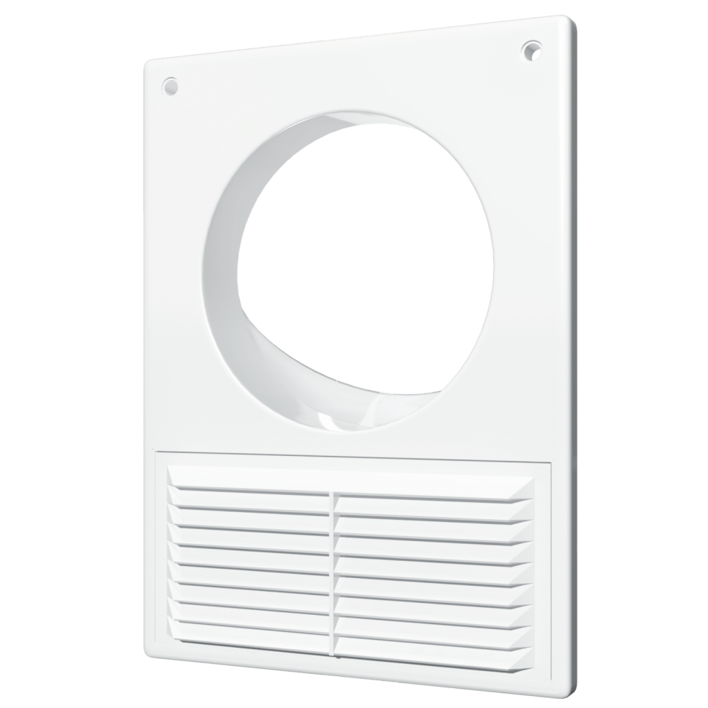 1825РУ / Вентрешетка 180х250мм + фланец d.125мм (КУХОННАЯ), ЭРА