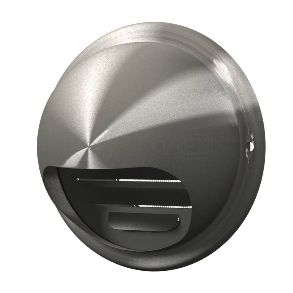 10ВМ / Фасадная решетка металлическая d.100 (нерж), ЭРА 10ВМ