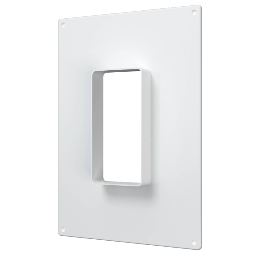 612ПТВ / Площадка торцевая верт. пласт. 180х250мм + фланец 60х120, Эра