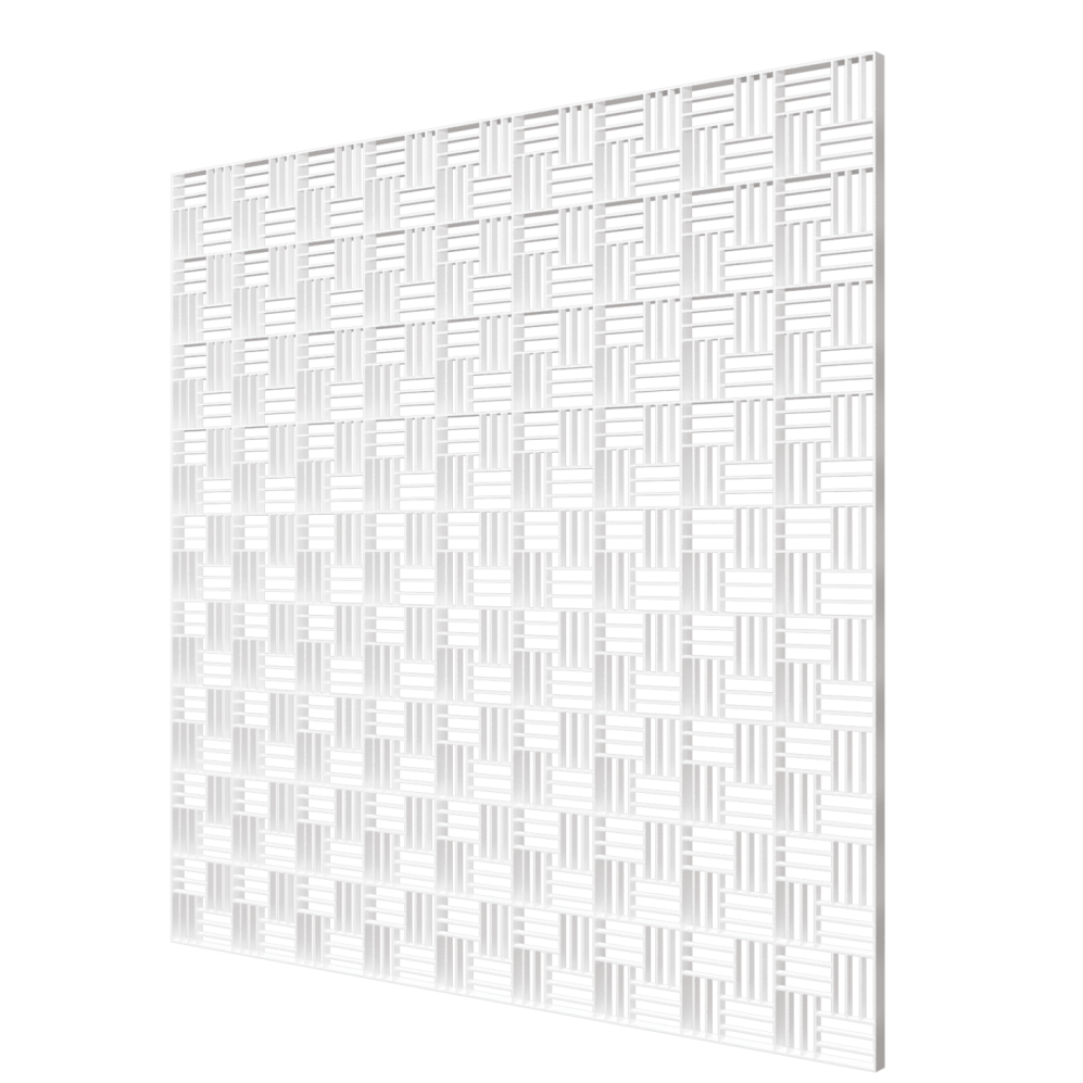 П6060ДП Fusion / Потолочная решетка вентиляционная декоративная 595х595, бел, ЭРА (для потолков Армстронг)