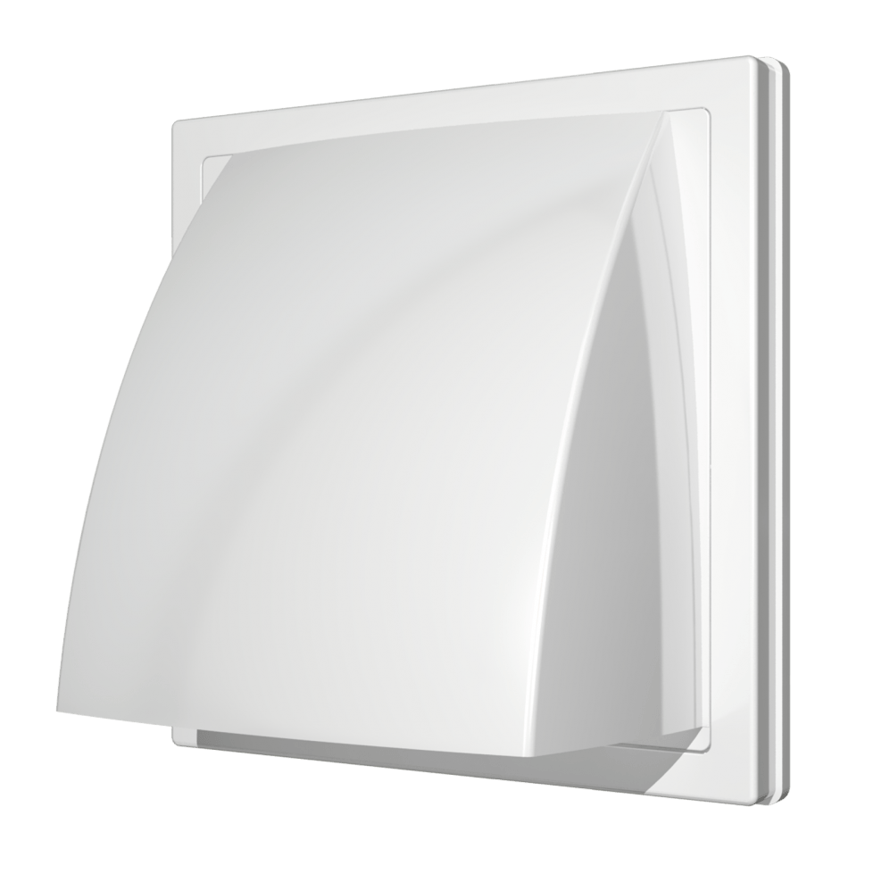 1919К15.16ФВ / Фасадная решетка 190х190мм / d.150-160 (белая), ЭРА