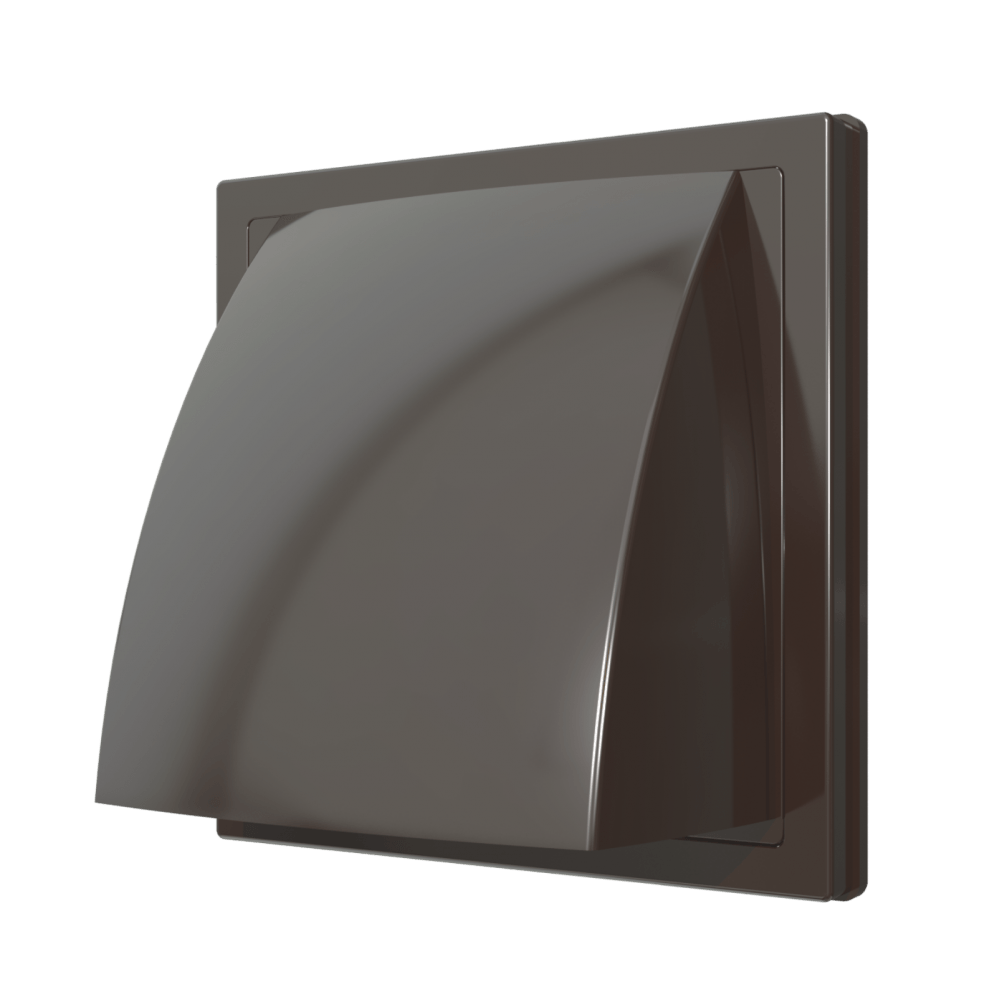 1515К10ФВ кор / Фасадная решетка 150х150мм / d.100 (коричневый), ЭРА