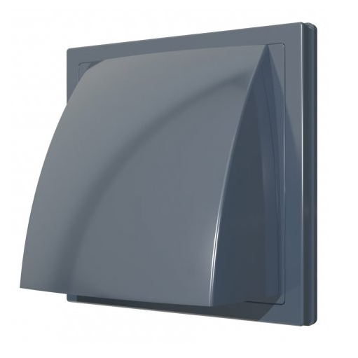 1515К10ФВ сер / Фасадная решетка 150х150мм / d.100 (серая), ЭРА