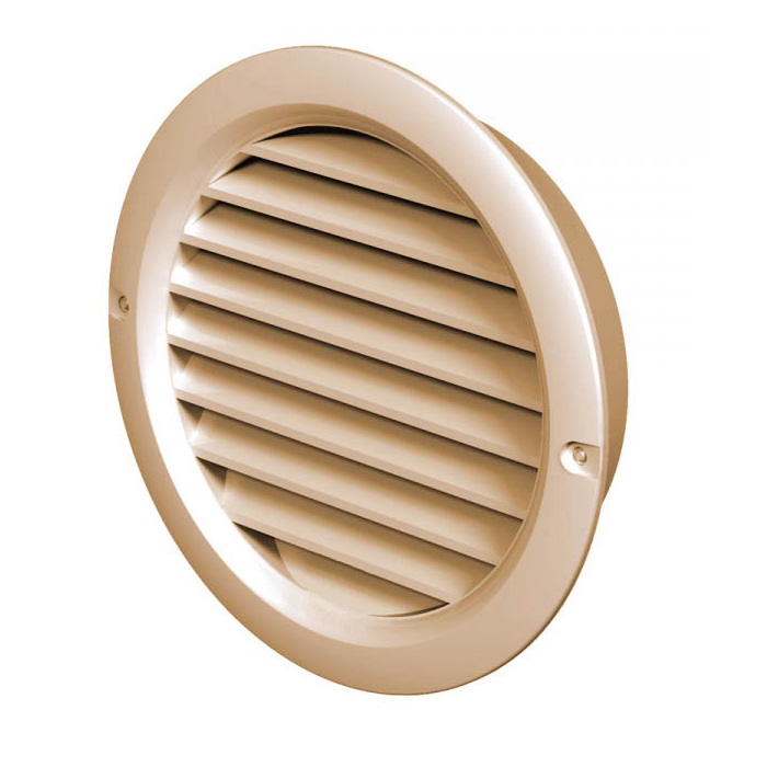 МВ 125бВ беж / Решетка круглая d.125 МВ 125бВ бежевая, Vents